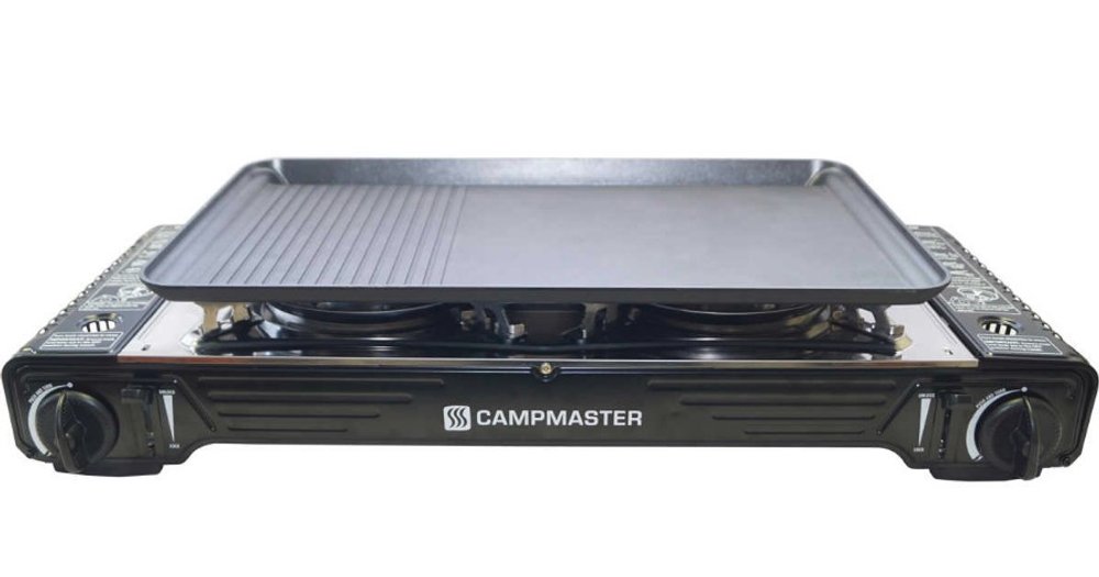 Campmaster Double Burner Butane Stove with Steel Plate Reviews