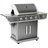 Alfresco 4 on Cart with Side Burner